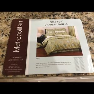 Metropolitan Pole Top Drapery Lined Panels 42Wx84L